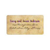 Étiquette Adresse de retour Moyen Age Renaissance (Devant)