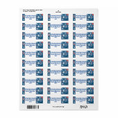 Étiquette Adresse de retour nautique (Feuille entière)