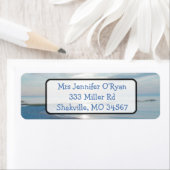 Étiquette Adresse de retour Ocean Beach Sunset (En situation)