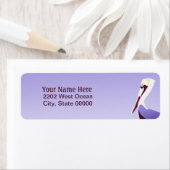 Étiquette Adresse de retour Pelican (En situation)