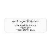 Étiquette Adresse de retour personnalisée avec un script mod (Devant)