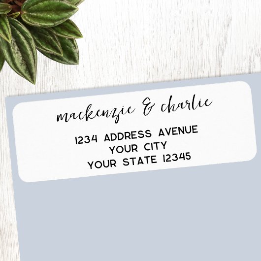 Étiquette Adresse de retour personnalisée avec un script mod