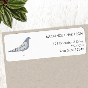 Étiquette Adresse de retour Pigeon
