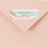 Étiquette Adresse de retour plage côtière océan