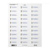 Étiquette Adresse de Retour Planches de Surf Rétro (Feuille entière)