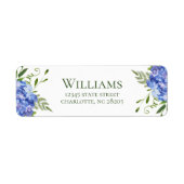 Étiquette Adresse de retour pour le dîner de répétition de l (Devant)