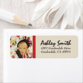 Étiquette Adresse de retour Retro Retro (En situation)