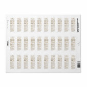 Étiquette Adresse de retour Sirop d'érable Nutrition Dégradé (Feuille entière)