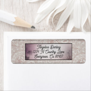 Étiquette Adresse de retour Soft Pink