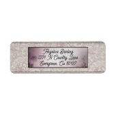 Étiquette Adresse de retour Soft Pink (Devant)