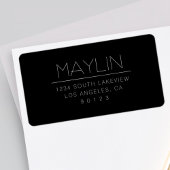 Étiquette Adresse de retour stylée