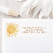 Étiquette Adresse de retour Sunshine (En situation)