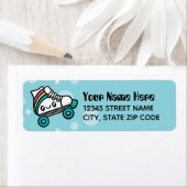 Étiquette Adresse de retour Totalement mignonne Doodles Roll (En situation)