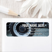 Étiquette Adresse de roue du tracteur agricole (En situation)