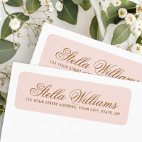 Adresse de script de calligraphie rose-rousse roma
