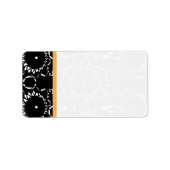 Étiquette Adresse de tournesol de cire d'abeille noire (Devant)