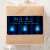 Étiquette Adresse des bandes bleues (En situation)