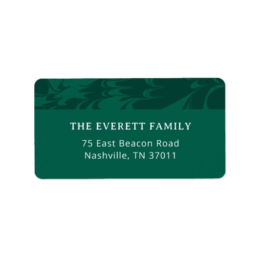 Étiquette Adresse des pins marbrés (Devant)