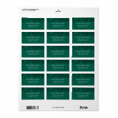 Étiquette Adresse des pins marbrés (Feuille entière)