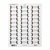 Étiquette Adresse des voitures de course (Feuille entière)