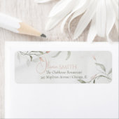 Étiquette Adresse du Baby shower de fleurs de printemps (En situation)