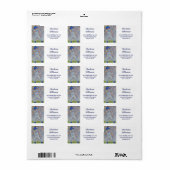 Étiquette Adresse du baseball (Feuille entière)