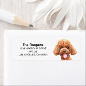 Étiquette Adresse du caniche (En situation)