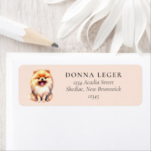 Étiquette Adresse du chien de Poméranie