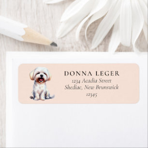 Étiquette Adresse du chien maltais