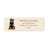 Étiquette Adresse du chien Rottweiler (Devant)