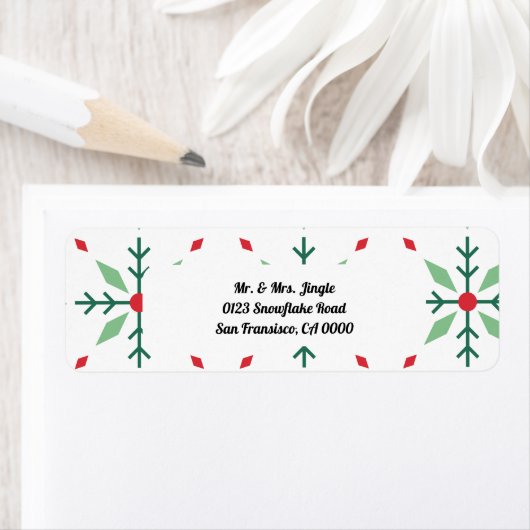 Étiquette Adresse du flocon (En situation)