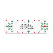 Étiquette Adresse du flocon (Devant)