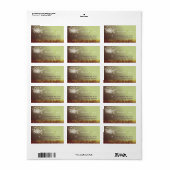 Étiquette Adresse du Mariage de Dandelion magique (Feuille entière)