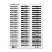 Étiquette Adresse du Motif noir et blanc de l'arbitre drôle (Feuille entière)