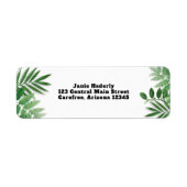 Étiquette Adresse du nom de famille personnalisé (Devant)