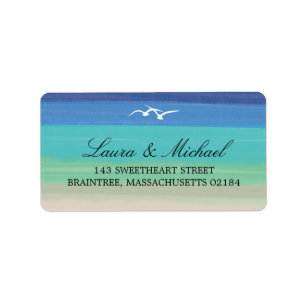 Étiquette Adresse du Sable, de la Mer et des Mouettes