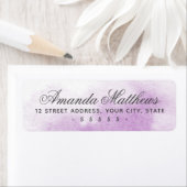 Étiquette Adresse du script de calligraphie d'aquarelle viol (En situation)