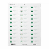Étiquette Adresse élégante de joyeuse Saint-Patrick (Feuille entière)