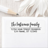 Étiquette Adresse et nom de retour - Romeo Juliet Script (En situation)