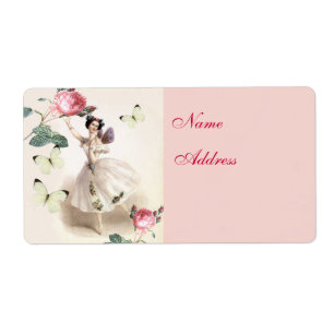 Étiquette Adresse féerique de ballerine