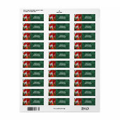 Étiquette Adresse Fiesta Flower 2555 (Feuille entière)