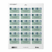 Étiquette Adresse Icônes de vacances simples (Feuille entière)