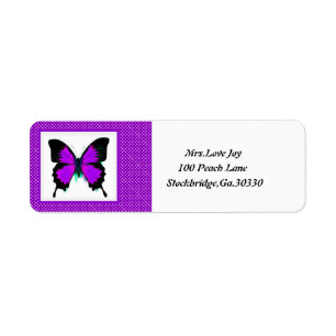 Étiquette Adresse Lables de papillon