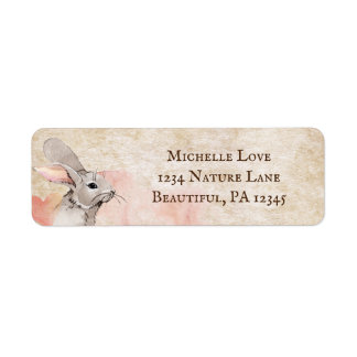 Étiquette Adresse Lapin Lapin Sweet