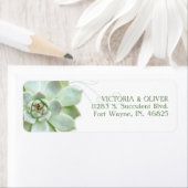 Étiquette Adresse Mariage de cactus simple et efficace (En situation)