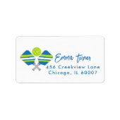 Étiquette Adresse minimaliste simple et moderne de Picklebal (Devant)