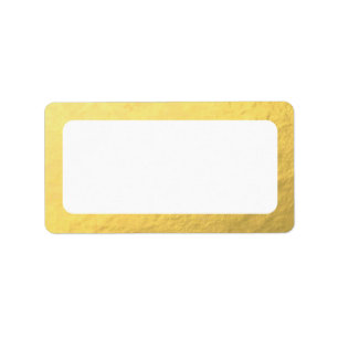 Étiquette Adresse Or Faux vierge