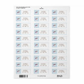 Étiquette Adresse personnalisée Llama Cute (Feuille entière)