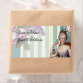 Étiquette Adresse personnelle de Thé au Petit Trianon (En situation)