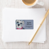 ÉTIQUETTE ADRESSE POPULAIRE SWEET SCHNAUZER (En situation)
